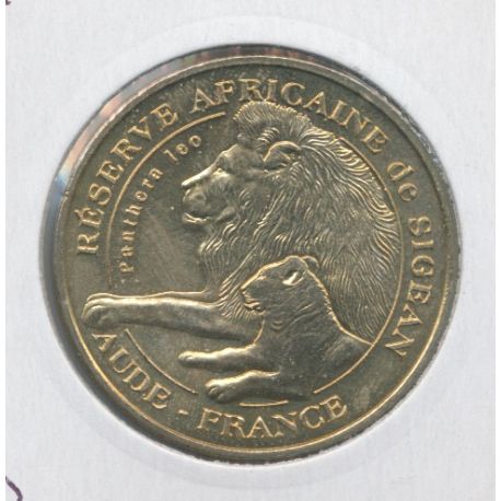 Dept11 - Réserve africaine Sigean N°14 - le lion et le lionceau - 2012