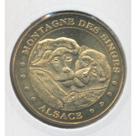 Dept67 - la montagne des singes N°4 - 2008 - les deux singes - Kintzheim