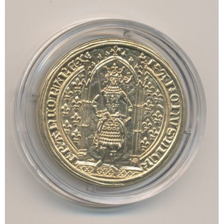 Médaille - Franc à piedl - Musée de la monnaie - 1996 - laiton doré