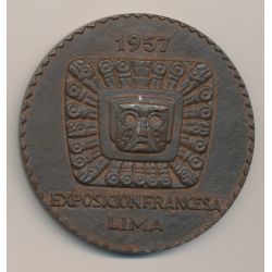 Médaille - Exposition Française - Lima - 1957 - bronze