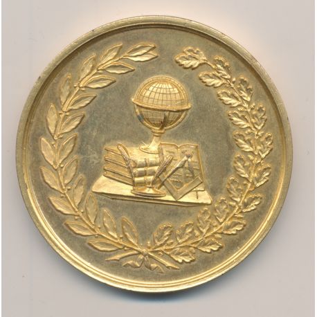Médaille - Association des anciens élèves du lycée de Moulins - 1883 - allier - cuivre