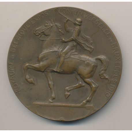 Médaille - Exposition Universelle Bruxelles - 1910 - bronze
