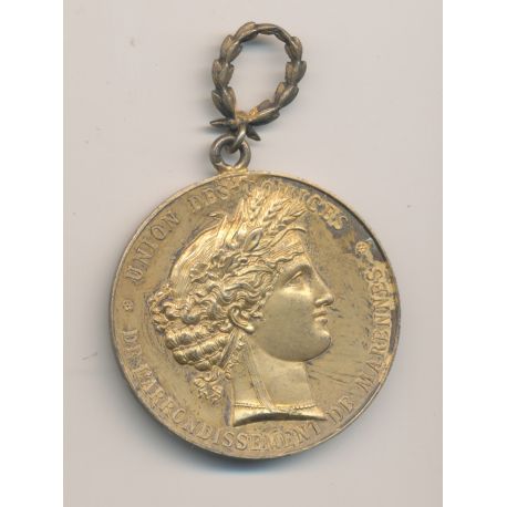 Médaille - Union des comices - Arrondissement de Marennes - Concours de St gagnant 1895 - bronze