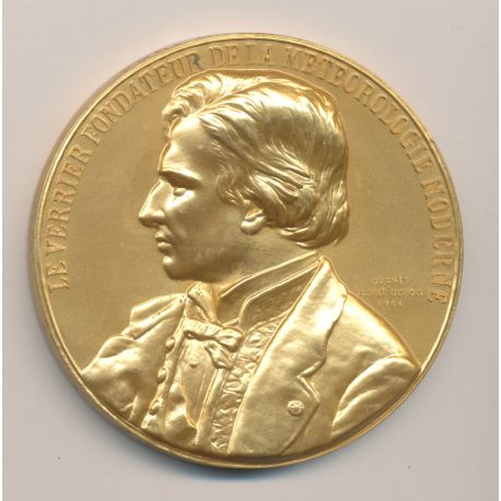 Médaille - Fondateur de la météorologie moderne - Le Verrier - bronze