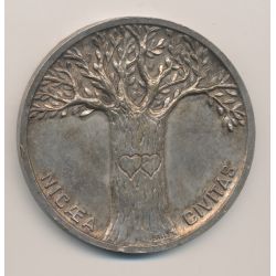 Médaille de mariage - Mairie de Nice - bronze argenté - Basler