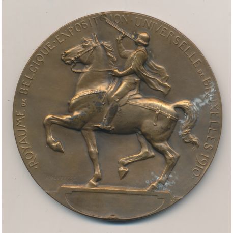 Médaille - Exposition Universelle Bruxelles - 1910 - Bronze - G.Devreese