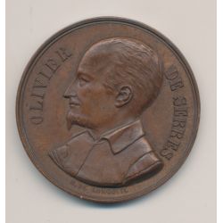 Médaille - Comice agricole de Vienne - Olivier de Serres - bronze - H de Longueil