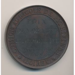 Médaille - Comice agricole de pithiviers - Prix de moralité 1837 - bronze