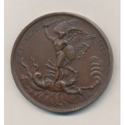 Médaille - Naissance du futur comte de Chambord - Henri V - 29 septembre 1820 - cuivre