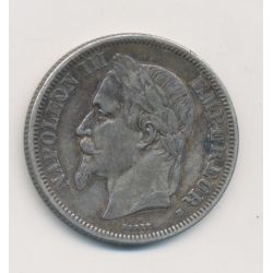 Napoléon III - Tête laurée - 2 Francs - 1869 BB Strasbourg - TTB