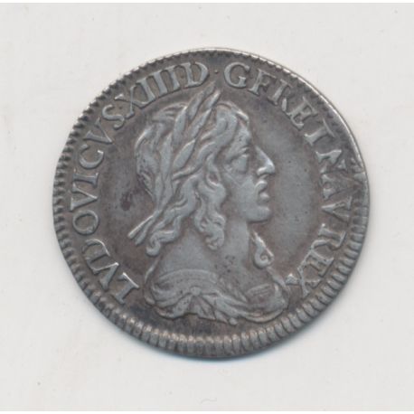 Louis XIII - 1/12 écu - 1642 A Paris - 1er poinçon - 1 point