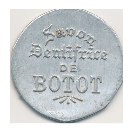 Timbre-monnaie - 50 Centimes bleu sur fond blanc Botot