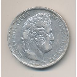5 Francs Louis philippe I - 1831 T Nantes - Tranche en relief