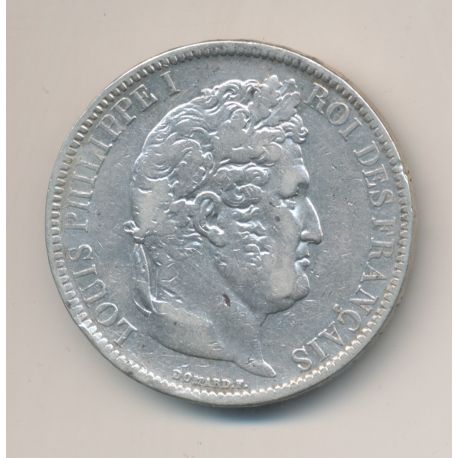 5 Francs Louis philippe I - 1831 T Nantes - Tranche en relief