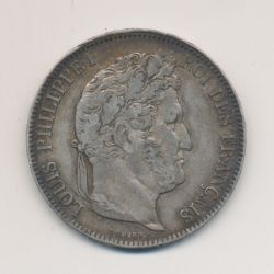 5 Francs Louis philippe I - 1834 T Nantes - Tranche en relief