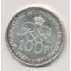 Monaco - 100 Francs 1989 - argent - Rainier III 
