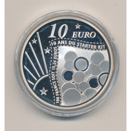10 Euro 2011 - Semeuse - 10 ans du starter kit - argent