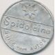 Timbre-monnaie - 10 Centimes rouge sur fond bleu Spidoleine