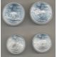 Canada - Coffret 4 Monnaies - Jeux Olympiques Montréal 1976 - argent