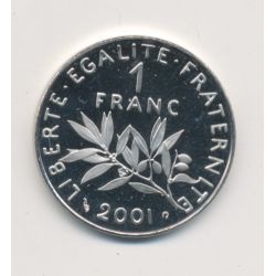 1 Franc Semeuse - 2001 - nickel - Belle épreuve