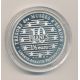 10 Francs - 1,5 Euro - Le penseur de Rodin - 1996 - argent BE