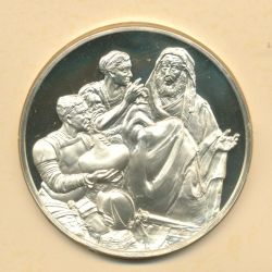 Trésors de Rembrandt - Médaille N°50 - Le reniement de Saint Pierre - argent