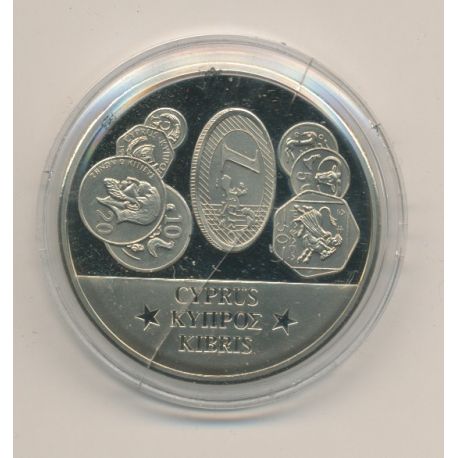 Médaille - Chypre - Membre Union Européenne - maillechort