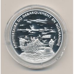 Médaille - Les plages du débarquement - Débarquement en normandie - argent 