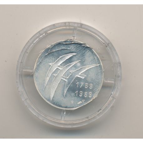 Médaille - Bicentenaire de la révolution - argent - 1989 - 21mm