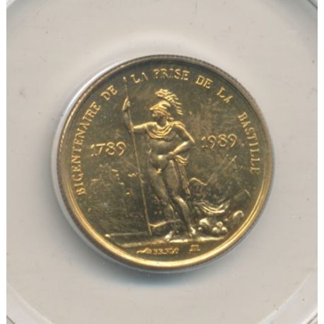 Médaille - Bicentenaire Prise de la bastille - bronze - 1983 - 21mm