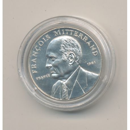Médaille - François Mitterrand - argent - 1981 - 21mm - sans certificat