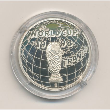 Médaille - Coupe du monde Football 1998 - nickel