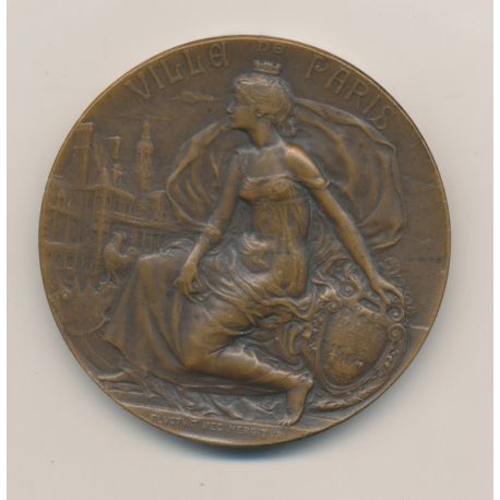 Médaille - Prix de la Ville de paris - Société des petits fabricants et inventeur Français - 1908 - bronze