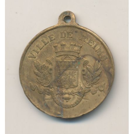 Médaille - Cavalcade de bienfaisance - 1881 - Reims - laiton