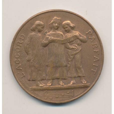 Médaille - Concours de dictée - 1er prix - 1888 Paris - bronze - D.Dupuis