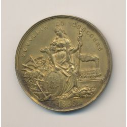 Médaille - Souvenir du concours - 1885 - Orfèvrerie - Moulins - laiton