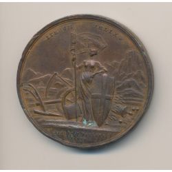 Médaille - Retour du duché de Savoie aux princes de Savoie - 1815 - cuivre