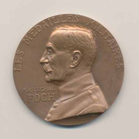 Médaille - Maréchal Foch - Les médailles militaires - bronze