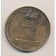 Médaille - Statue équestre Louis XIV - Buste Louis XVIII et Charles X - 1825 - cuivre - 50mm