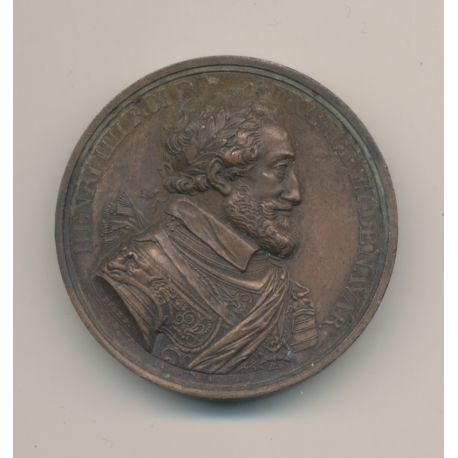 Médaille - Henri IV - 1814 - bronze - 41mm - De Puymaurin