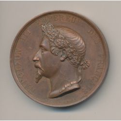 Médaille - Napoléon III - Prise de Sébastopol - 8 septembre 1855 - cuivre - 46mm