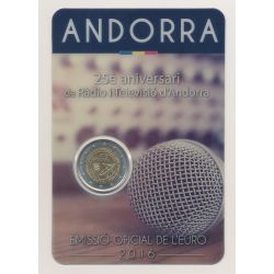 2€ Andorre 2016 - 25e anniversaire radio et télévision 