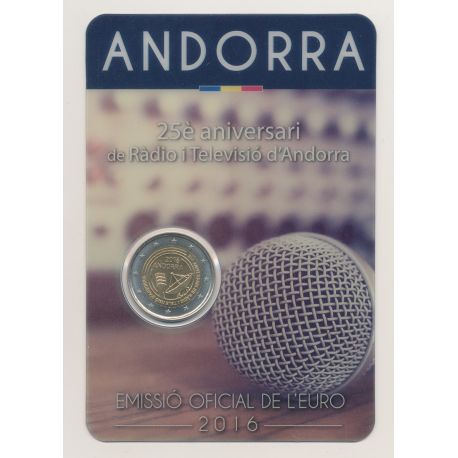 2€ Andorre 2016 - 25e anniversaire radio et télévision 