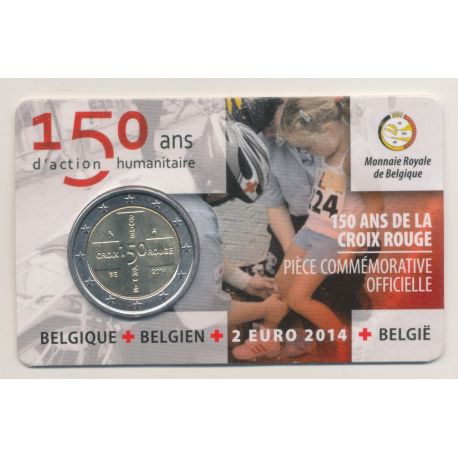 Coincard - 2 Euro Belgique - 2014 - 150 ans croix rouge