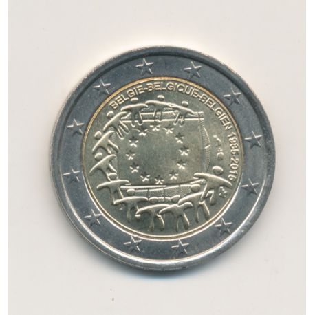 2 Euro Belgique 2015 - 30ème anniversaire du drapeau européen