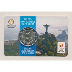 Coincard - 2 Euro Belgique 2016 - Jeux Olympiques Rio - version Française