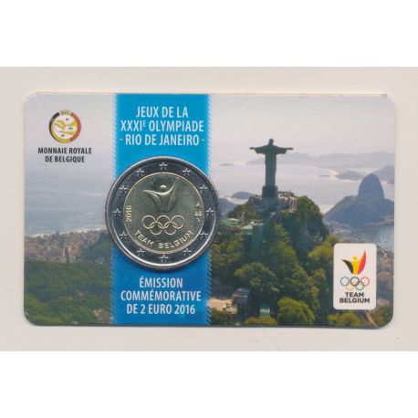 Coincard - 2 Euro Belgique 2016 - Jeux Olympiques Rio - version Française