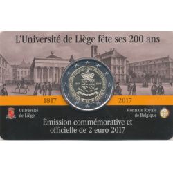 Coincard - 2 Euro Belgique 2017 - Université de Liege - version Française