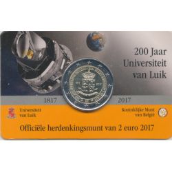 Coincard - 2 Euro Belgique 2017 - Université de Liege 2