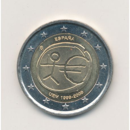 2€ Espagne 2009 - 10e anniversaire UEM